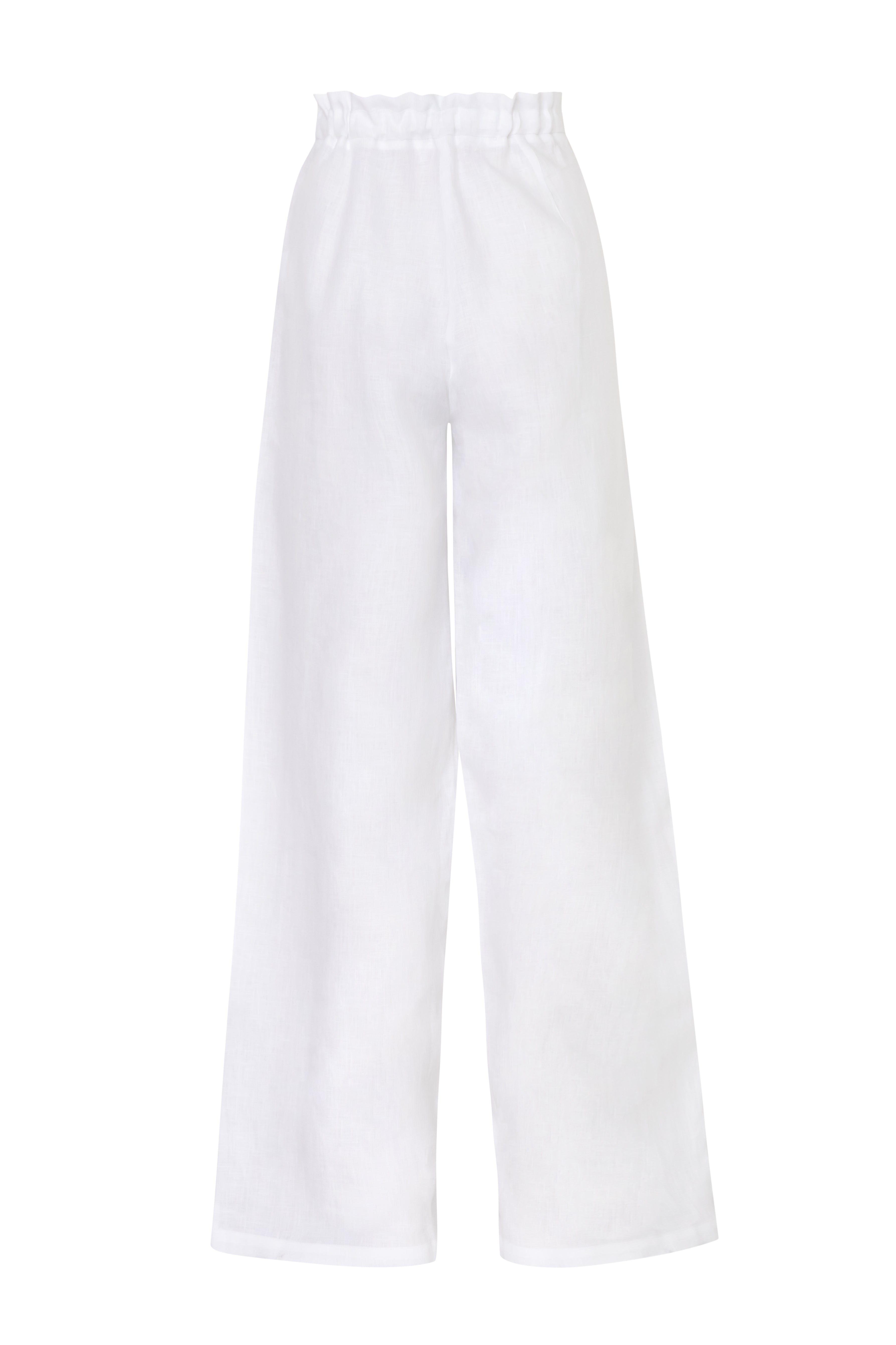 pantalon lino recto y suelto
