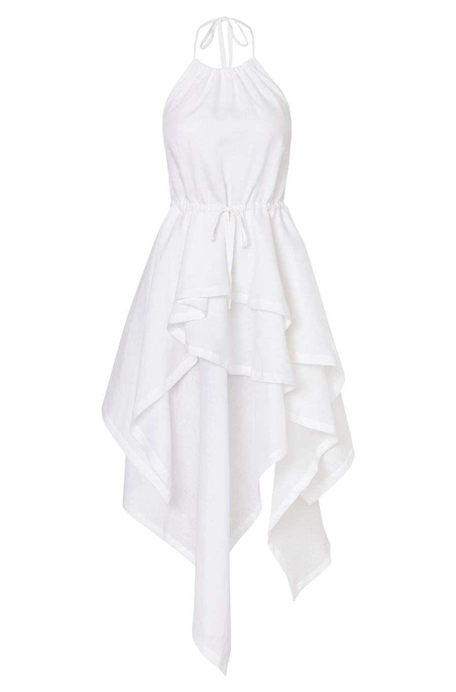 vestido lino blaco