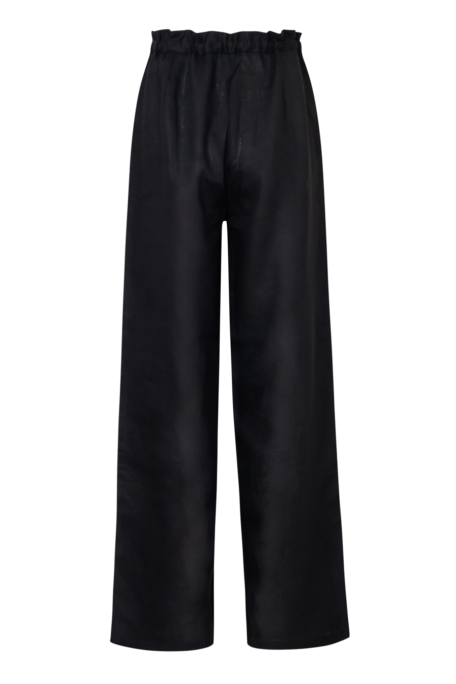 pantalon lino con ajuste y bota recta