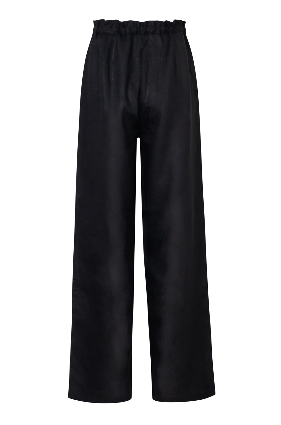 pantalon lino con ajuste y bota recta