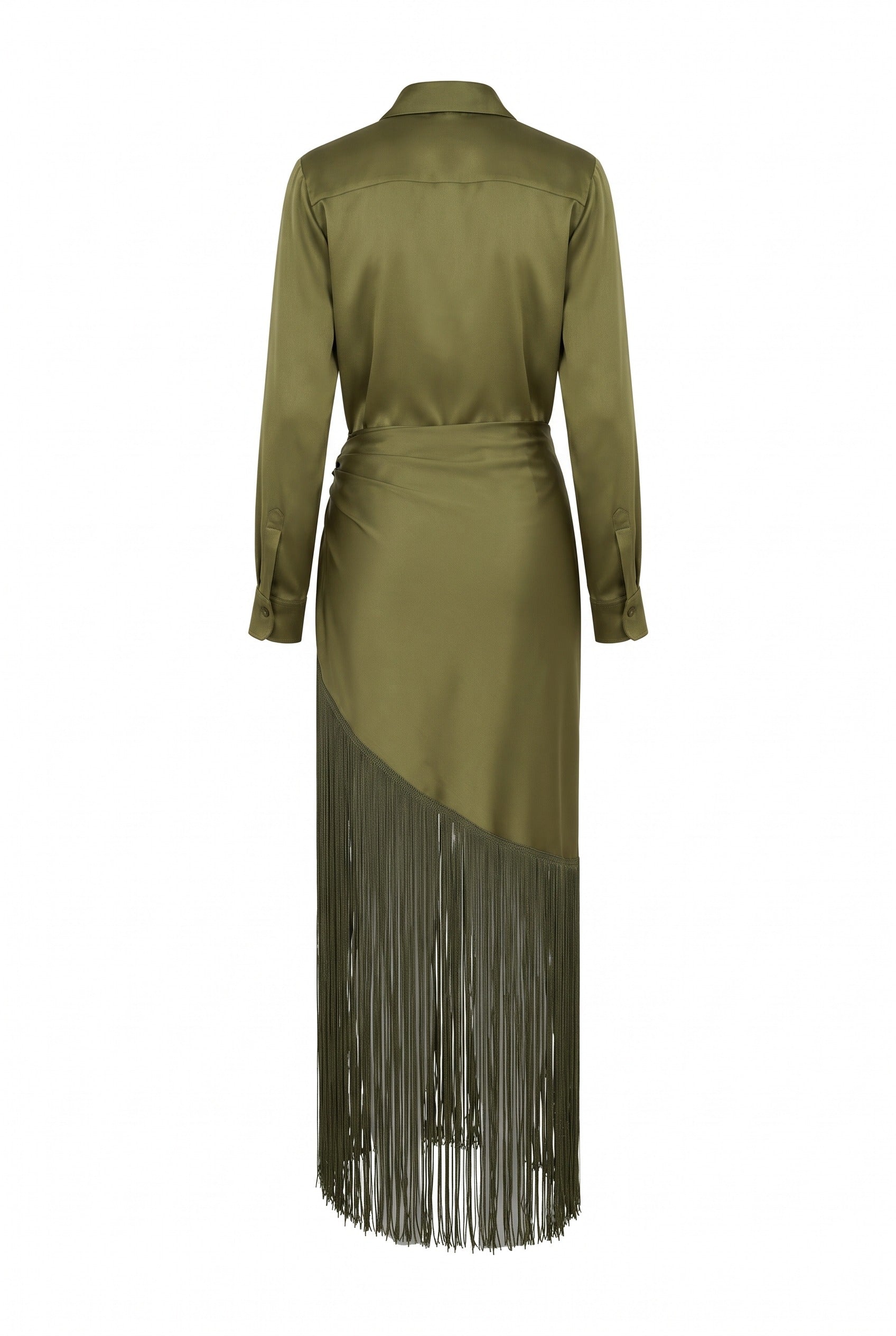 Vestido Oliva - atrás