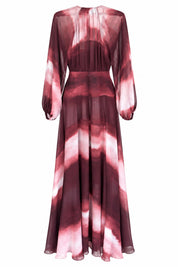 Vestido Merlot - atrás