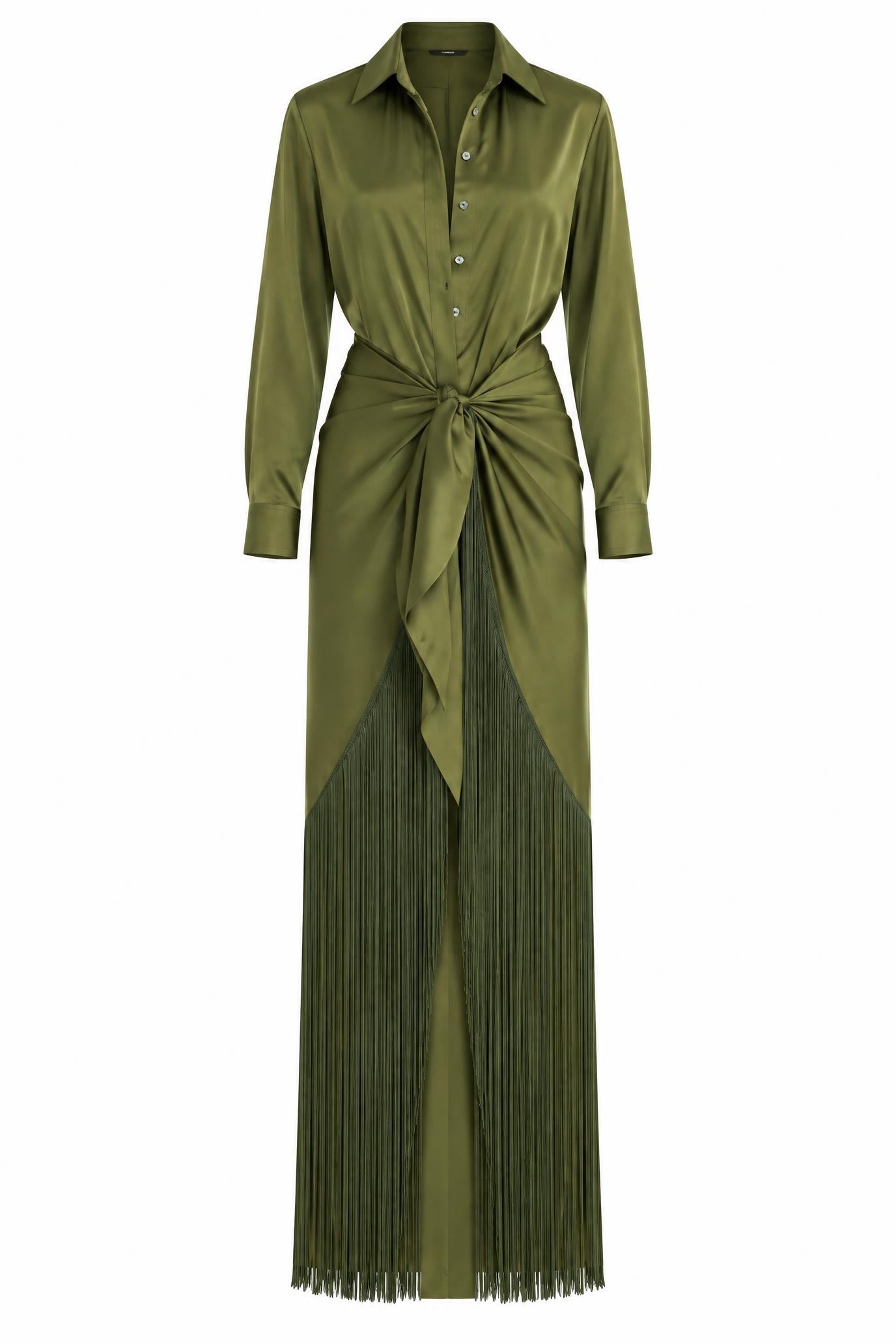 Vestido Oliva - delante